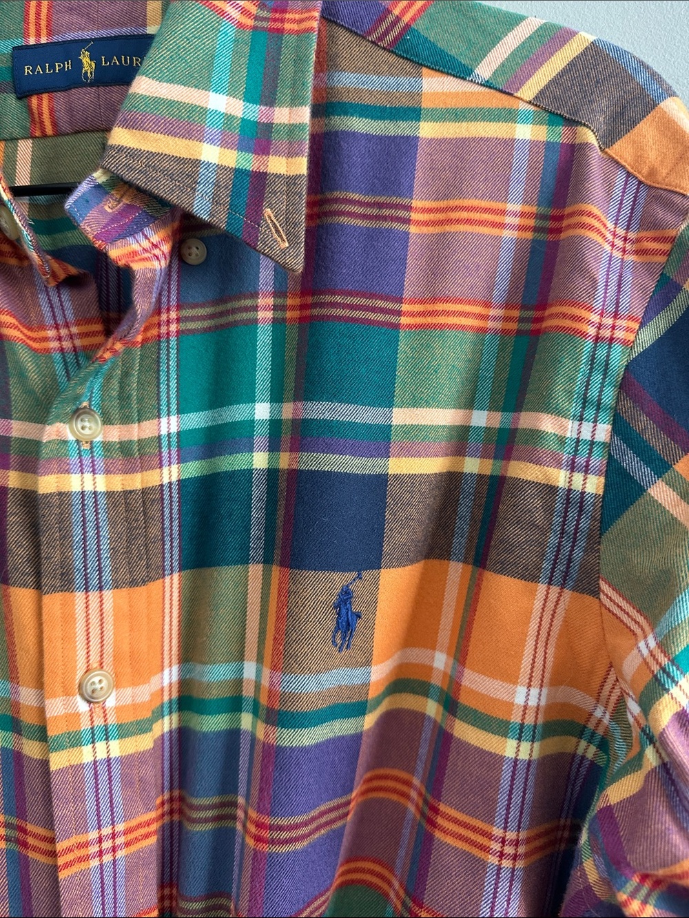 MENS ◾️ Ralph Lauren Multicolor Plaid Button-Down Shirt ( L )
